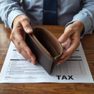 We can't afford to pay any more taxes!